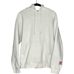 GLOSSIER Limited Edition Embroidered‎ Cream Hoodie
